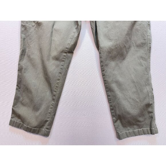 L.L. Bean Natural Fit Cargo Pants Mens 38x29 Khaki Green Casual Straight Stretch - Picture 7 of 13